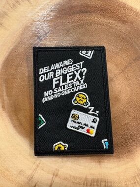 Vintage Black Patch with White and Accent Colors